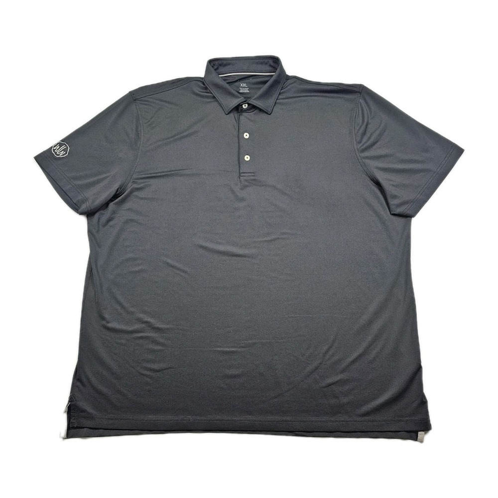 Johnnie O Birdie Prep Performance Mens 2XL Black Golf Polo Casual Shirt JMPO1710 - Picture 1 of 11